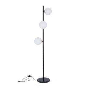 Černá stojací lampa (výška 150 cm) Kama – Candellux Lighting