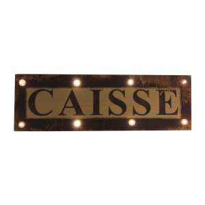 Svítící cedule Antic Line Caisse