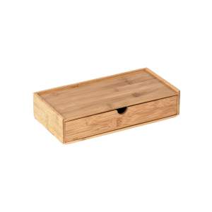 Bambusový úložný box s přihrádkou Wenko Terra