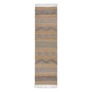 Běhoun ve světle šedé a přírodní barvě 60×230 cm Medina – Flair Rugs