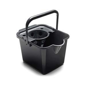 Černý plastový kbelík na mop 12 l – Addis