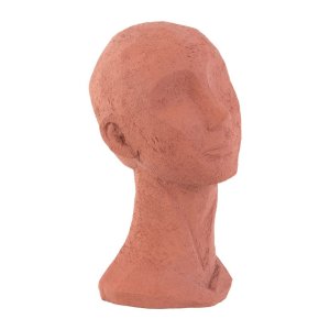 Terakotově oranžová dekorativní soška PT LIVING Face Art, výška 28,4 cm