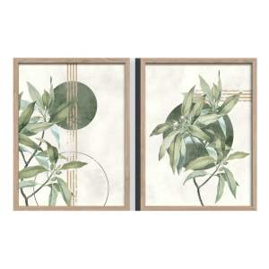 Obrazy v sadě 2 ks 30×40 cm Green – Styler