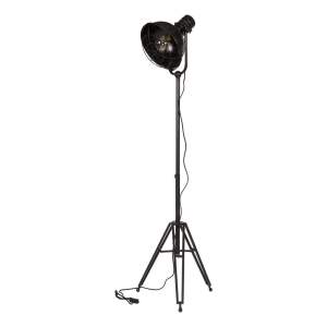 Černá stojací lampa BePureHome Spotlight