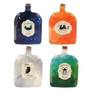 Papírové jednorázové tácky v sadě 8 ks Making Magic Potion Bottle – Meri Meri