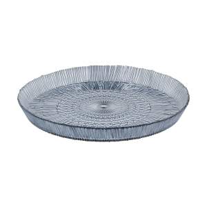 Modrý skleněný servírovací talíř ø 30 cm Kusintha – Bitz