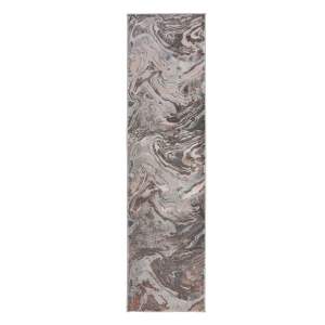 Šedo-béžový běhoun 80×300 cm Marbled – Flair Rugs