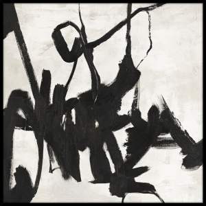 Ručně malovaný obraz 100×100 cm Playblack 1 – Malerifabrikken