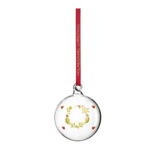 Skleněná ručně foukaná vánoční koule ø 6,5 cm Ann-Sofi Romme Annual Christmas Bauble – Holmegaard