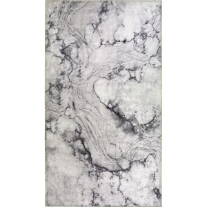 Světle šedý pratelný koberec 80×50 cm – Vitaus