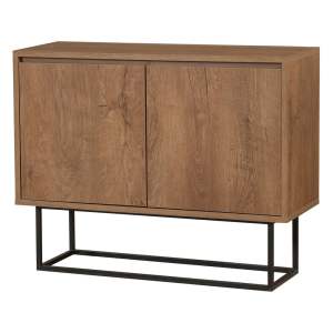 Skříňka v dekoru ořechu v přírodní barvě 90×72 cm Rodez – Kalune Design