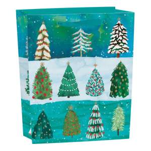 Dárková taška s vánočním motivem 25×10 cm Wild Winter Forest – Roger la Borde