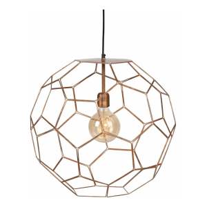 Hnědé závěsné svítidlo s kovovým stínidlem ø 55 cm Marrakesh – it’s about RoMi