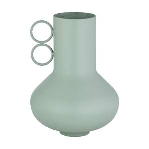 Kovová váza šalvějově zelená (výška 20 cm) Loha – Blomus