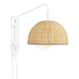 Ratanové nástěnné svítidlo v přírodní barvě ø 23 cm Damila – Kave Home