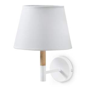 Bílá nástěnná lampa Kave Home Moskov