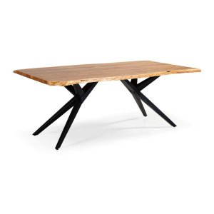 Jídelní stůl s deskou z akácie v přírodní barvě 100×200 cm Mudri – Marckeric