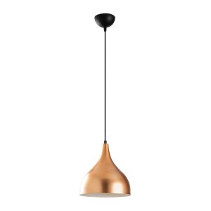 Závěsné svítidlo v černo-měděné barvě ø 26 cm Sağlam – Opviq lights