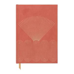 Nedatovaný diář 192 stránek formát A5 Bright Terra Cotta – DesignWorks Ink