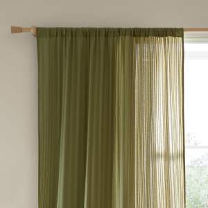 Khaki záclona 140×229 cm Zofia Broderie Anglaise – Pineapple Elephant