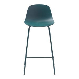 Plastová barová židle v petrolejové barvě 92,5 cm Whitby – Unique Furniture