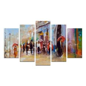 Obrazy v sadě 5 ks 20×60 cm – Wallity