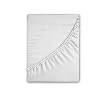 Bílé napínací flanelové prostěradlo 90×200 cm – Good Morning