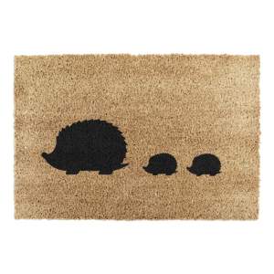 Rohožka z kokosového vlákna 40×60 cm Hedgehog Family – Artsy Doormats