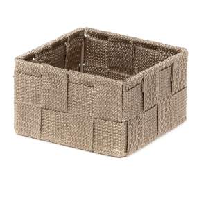 Světle hnědý koupelnový organizér Compactor Stan, 12 x 12 cm
