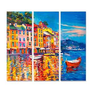 Obrazy v sadě 3 ks 20×50 cm Italy – Wallity