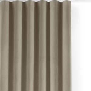 Béžový sametový dimout závěs 140×270 cm Velto – Filumi