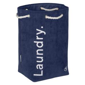 Tmavě modrý látkový koš na prádlo 35,5 l Tom Tailor – Wenko