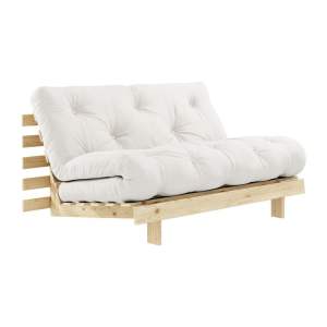 Bílá rozkládací pohovka 140 cm Roots – Karup Design