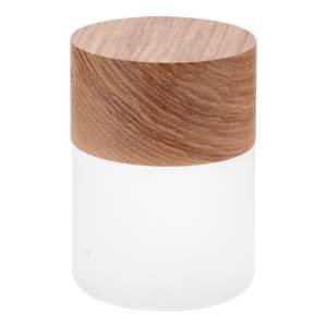 Stmívatelná stolní lampa v přírodní barvě se skleněným stínidlem (výška 10,5 cm) Lemelia – Gingko
