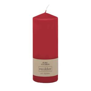 Červená svíčka Eco candles by Ego dekor Top, doba hoření 50 h