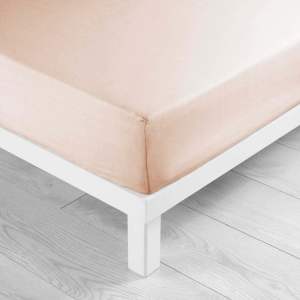Růžové napínací prostěradlo z mikrovlákna 90×190 cm Oscar – douceur d’intérieur