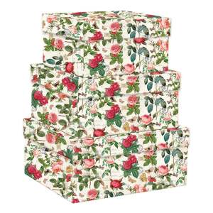 Dárkové krabice v sadě 3 ks Vintage Roses – Kartos