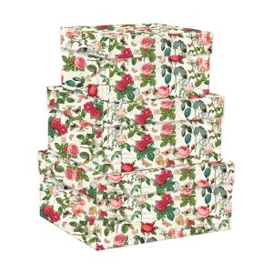 Dárkové krabice v sadě 3 ks Vintage Roses – Kartos