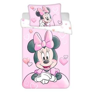 Bavlněné dětské povlečení do postýlky 100×135 cm Minnie – Jerry Fabrics