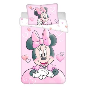 Bavlněné dětské povlečení do postýlky 100×135 cm Minnie – Jerry Fabrics