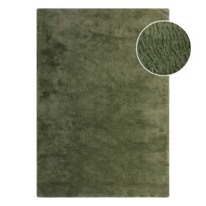 Tmavě zelená syntetická kožešina 160×230 cm Faroe Wool Look Fur – Flair Rugs