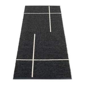Černý vnitřní a venkovní běhoun 70×180 cm Fred Black – Pappelina