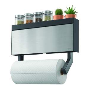 Nástěnný držák na kuchyňské role a fólie Metaltex Tango Inox