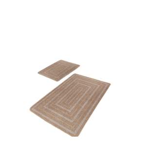 Hnědé koupelnové předložky v sadě 2 ks 60×100 cm – Mila Home