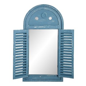 Venkovní zrcadlo s dřevěným rámem 39×75 cm French – Esschert Design