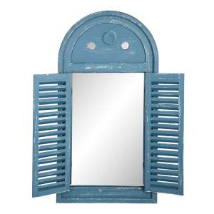Venkovní zrcadlo s dřevěným rámem 39×75 cm French – Esschert Design