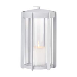 Světle šedá LED lucerna na USB (výška 25 cm) Firefly – Zone