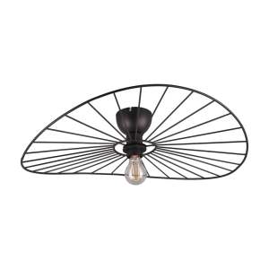 Matně černé stropní svítidlo ø 60 cm Chapeau – Trio