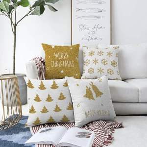 Sada 4 povlaků na polštáře Minimalist Cushion Covers Christmas Vibes, 55 x 55 cm