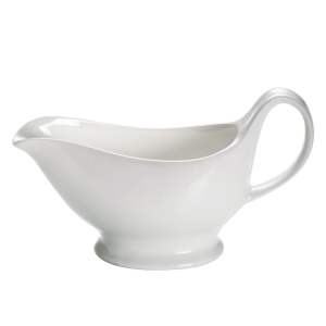 Bílá porcelánová nálevka na omáčku Maxwell & Williams Basic, 400 ml